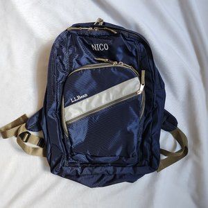 NWOT L.L. Bean Blue Waterproof Travel/ Camp Backpack